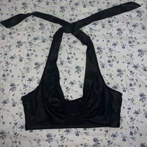 Shein leather top